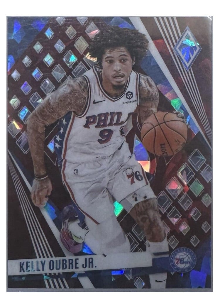 2023-24 Panini Phoenix Base Set Kelly Oubre Jr. Maroon Ice #122 card