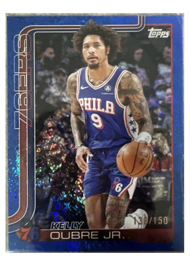 2025-26 Topps Base Set Kelly Oubre Jr. Blue Rainbow #27 card