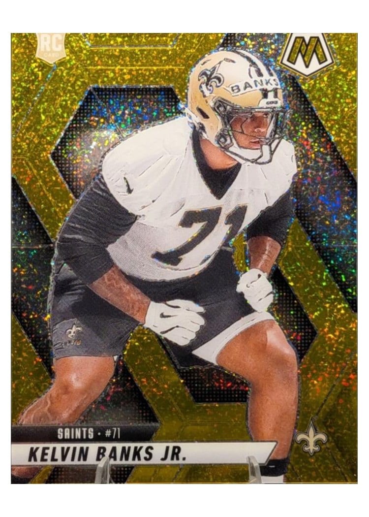 2025 Panini Mosaic Base Set Kelvin Banks Jr. Gold Glitter #338