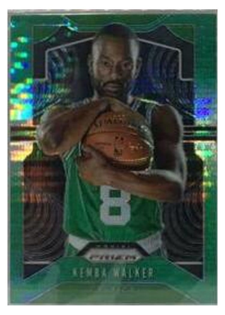 2019-20 Panini Prizm Base Set Kemba Walker Green Pulsar #54 card