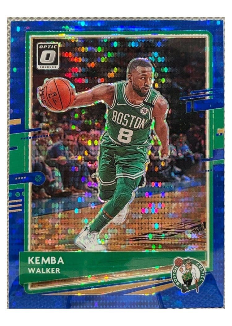 2020-21 Donruss Optic Base Set Kemba Walker Blue Pulsar #95 card