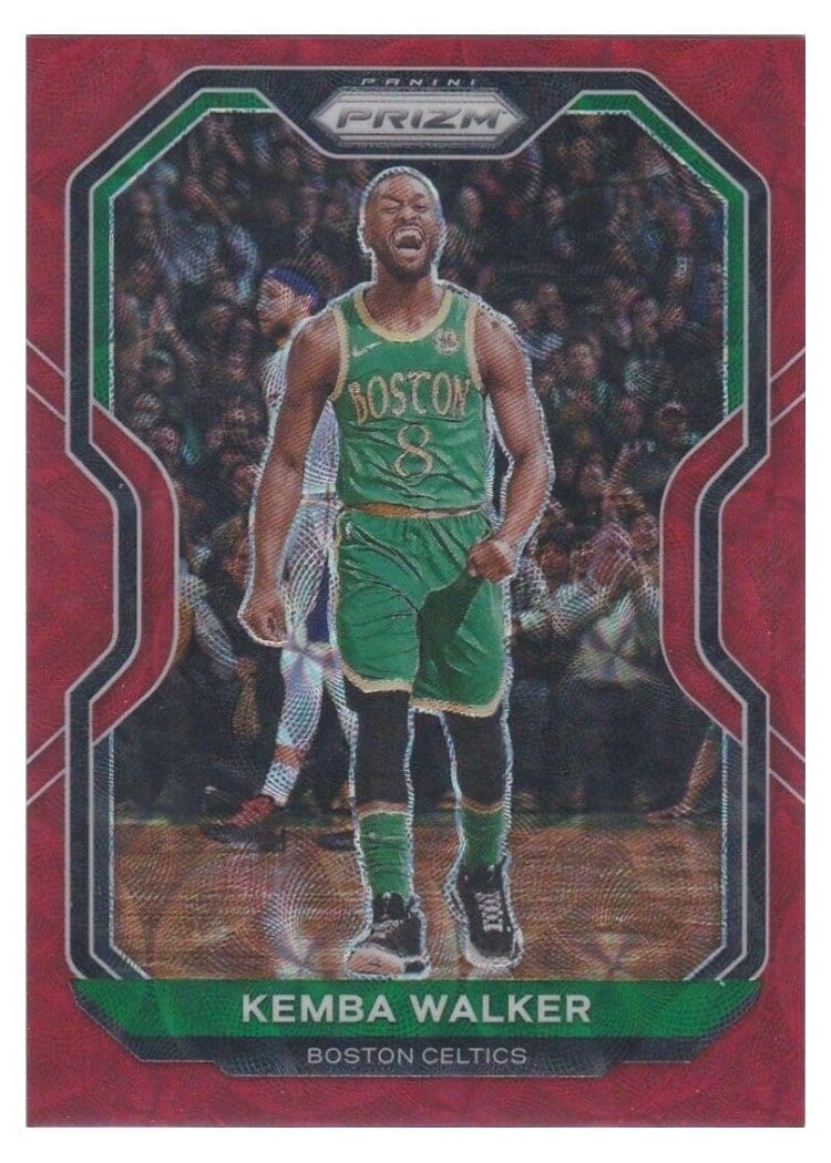 2020 Panini Prizm Kemba Walker Choice Red Prizm #122 card