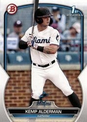 2023 Bowman Draft Base Set Kemp Alderman #BD-123 card