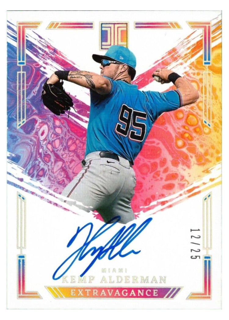 2024 Panini Impeccable Extravagance Autographs Kemp Alderman #EA-KA card