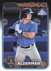 2024 Topps Pro Debut Base Set Kemp Alderman #PD-150 card