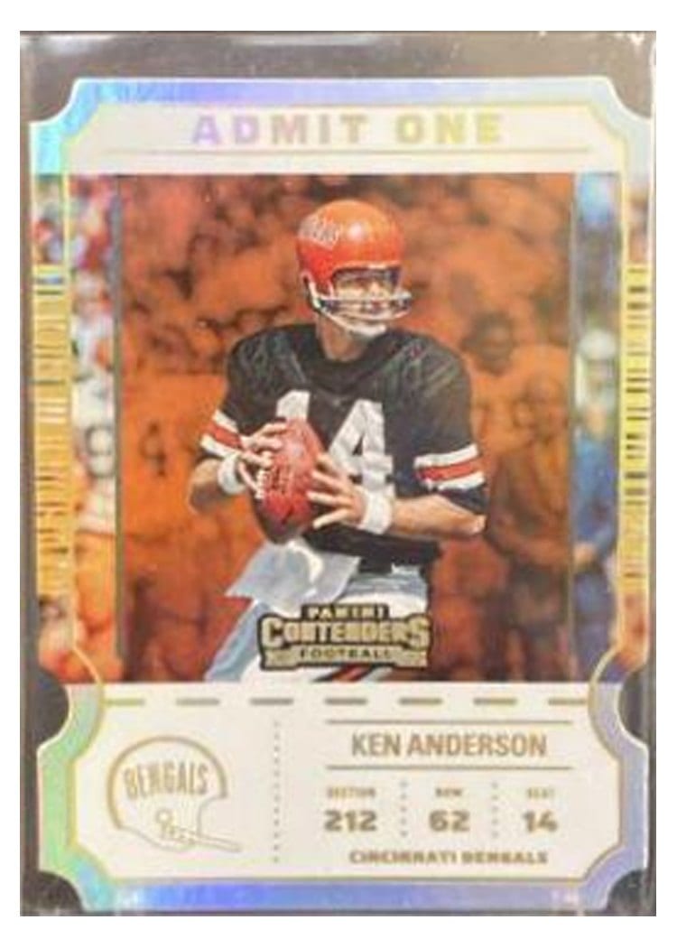2022 Panini Contenders Admit One Ken Anderson #AO-KAN card