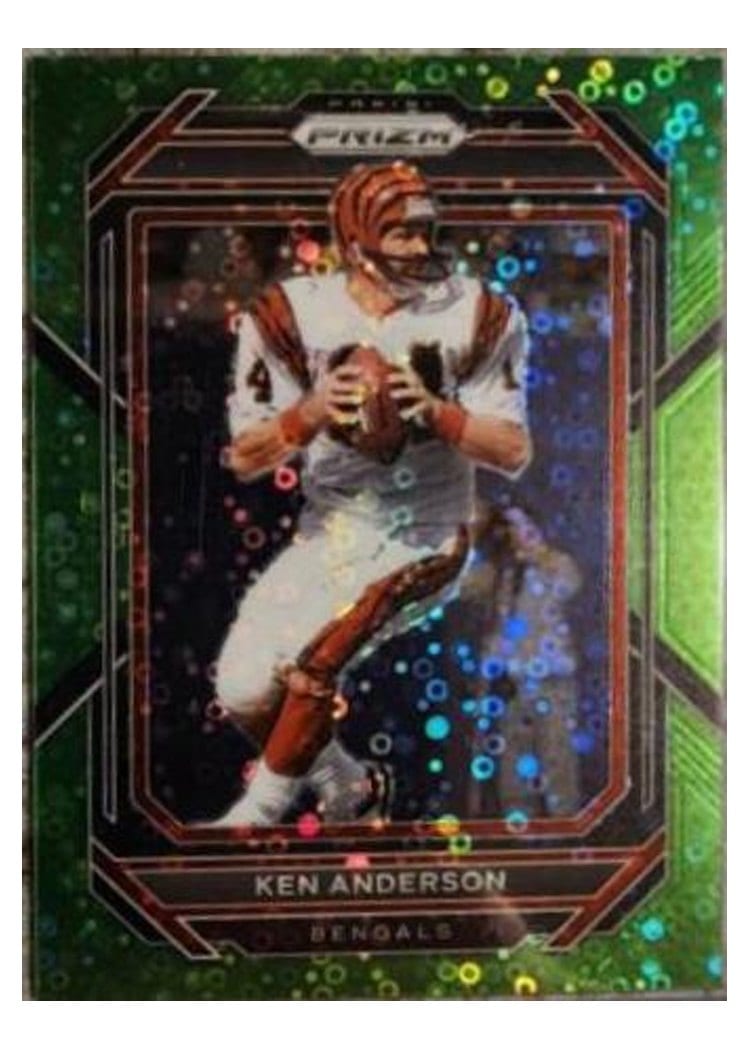2022 Panini Prizm Base Set Ken Anderson Green Shimmer #64 card