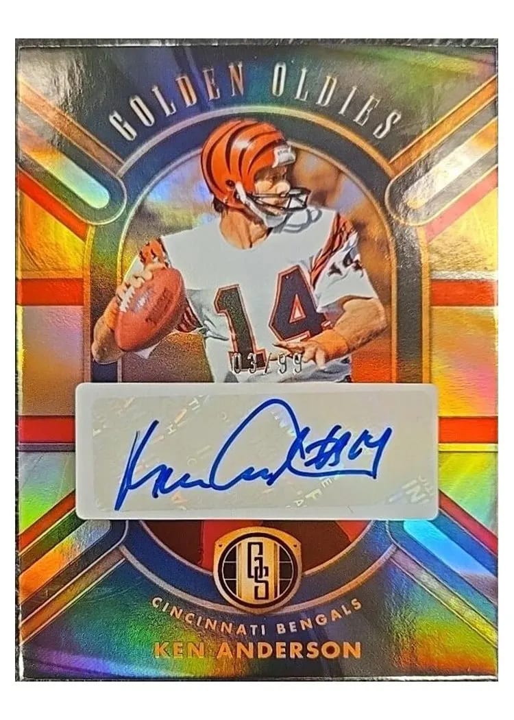 2024 Panini Gold Standard Golden Oldies Autograph Ken Anderson #GO-KAN card