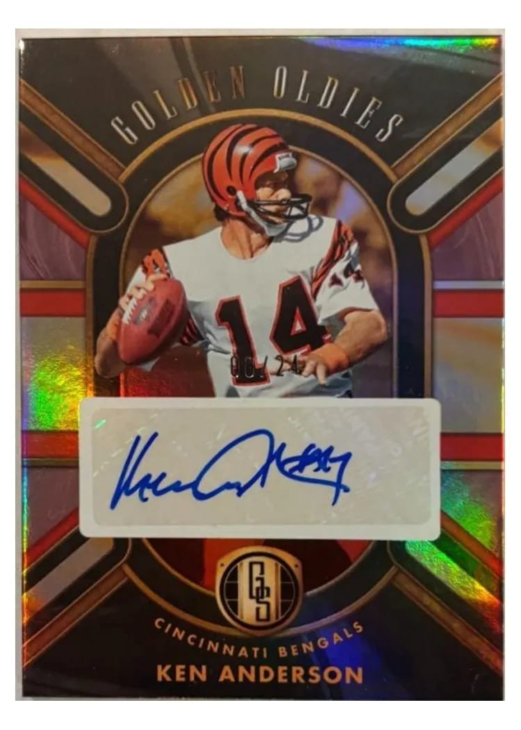 2024 Panini Gold Standard Golden Oldies Autograph Ken Anderson #GO-KAN card