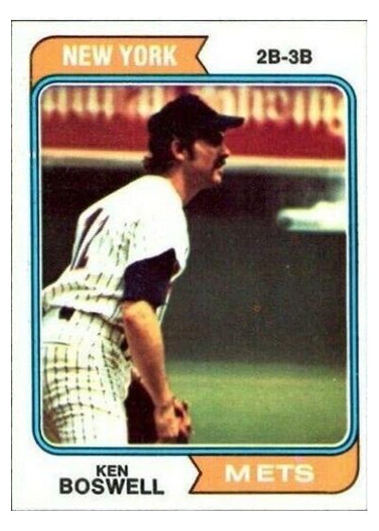 1974 Topps Ken Boswell #645 card