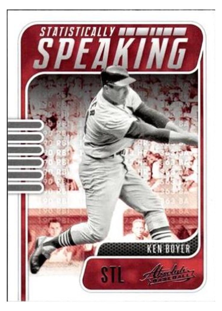 2021 Panini Absolute Statistically Speaking Ken Boyer #SS-2 card