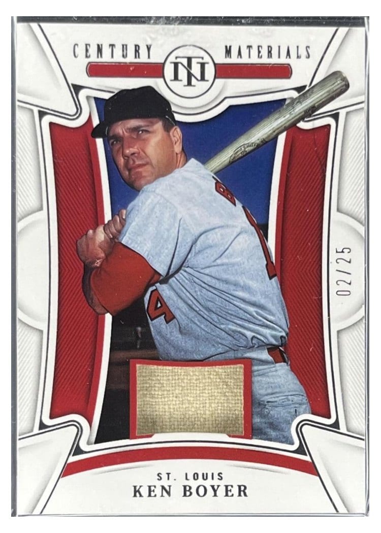 2023 Panini National Treasures Century Materials Ken Boyer #1 card