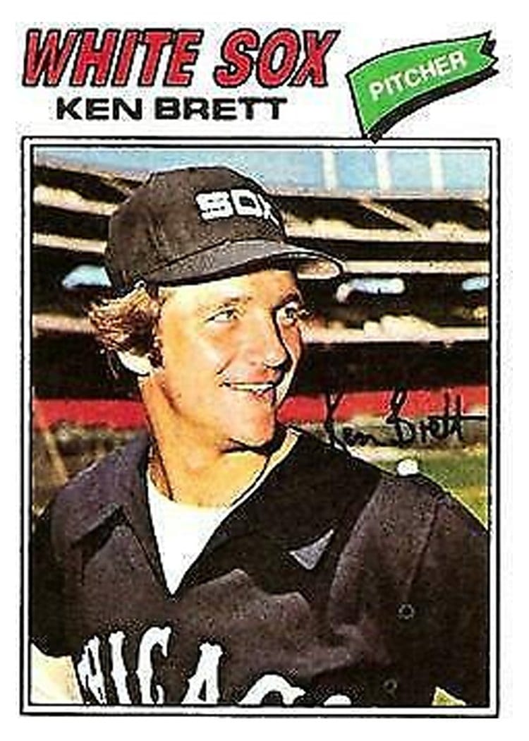 1977 Topps Ken Brett #157 card