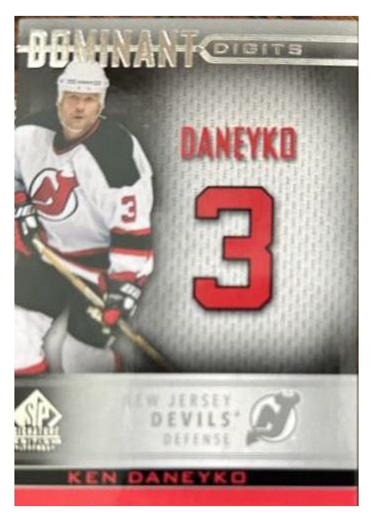 2020-21 SP Signature Edition Legends Dominant Digits Ken Daneyko #DD-1 card