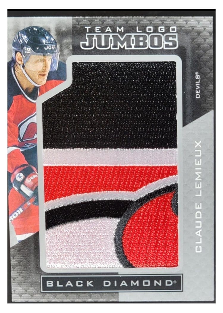 2021-22 Upper Deck Black Diamond Team Logo Jumbo Puzzle Patches Ken Daneyko #TLNJ-KD card