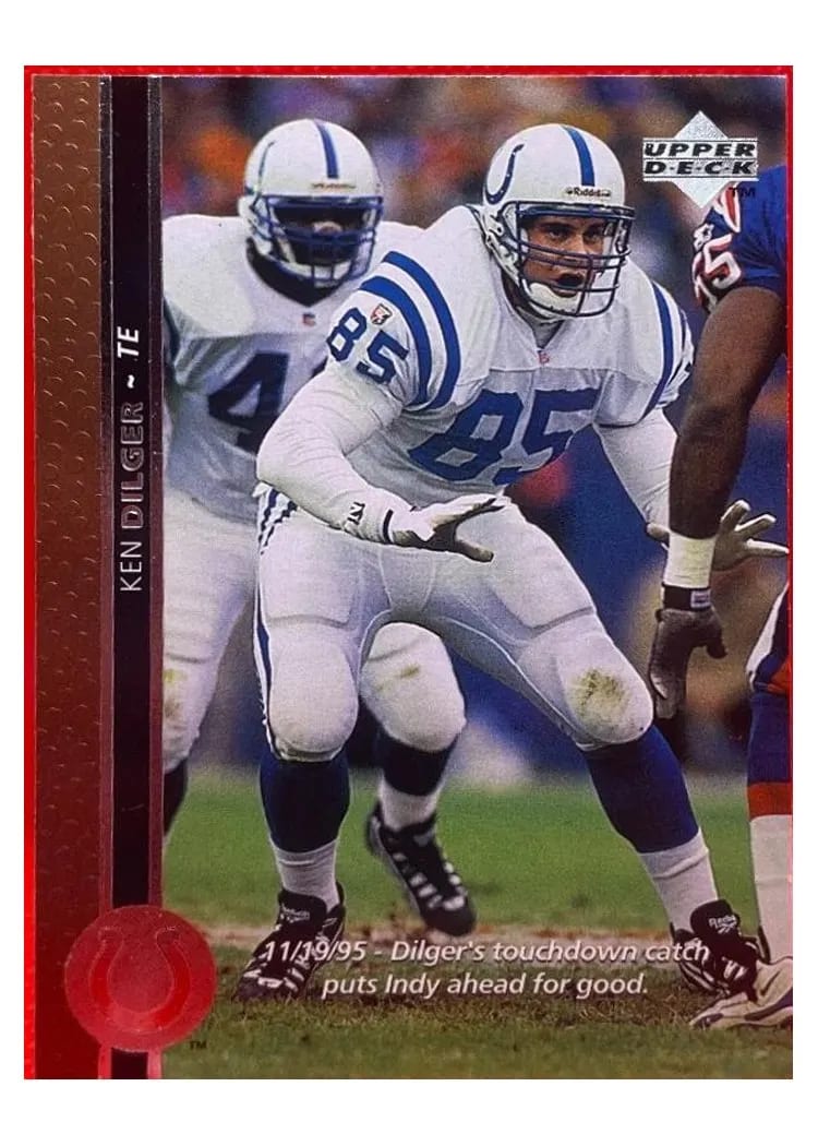 1996 Upper Deck Ken Dilger #73 card
