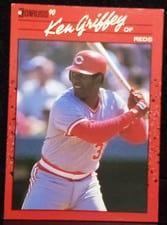 1990 Donruss Ken Griffey Error #469 card