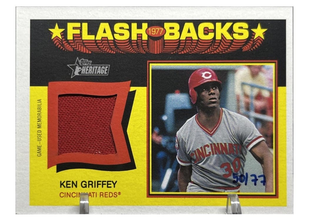 2026 Topps Heritage Flashback Relics Ken Griffey #FBR-KG card