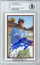 1989 Bowman Ken Griffey Jr. Autograph #220 card