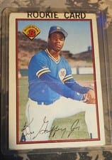 1989 Bowman Tiffany Ken Griffey Jr. #220 card