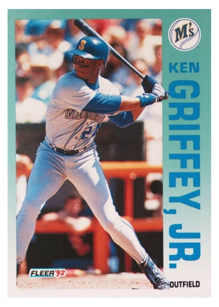 1992 Fleer Base Set Ken Griffey, Jr. #279 card