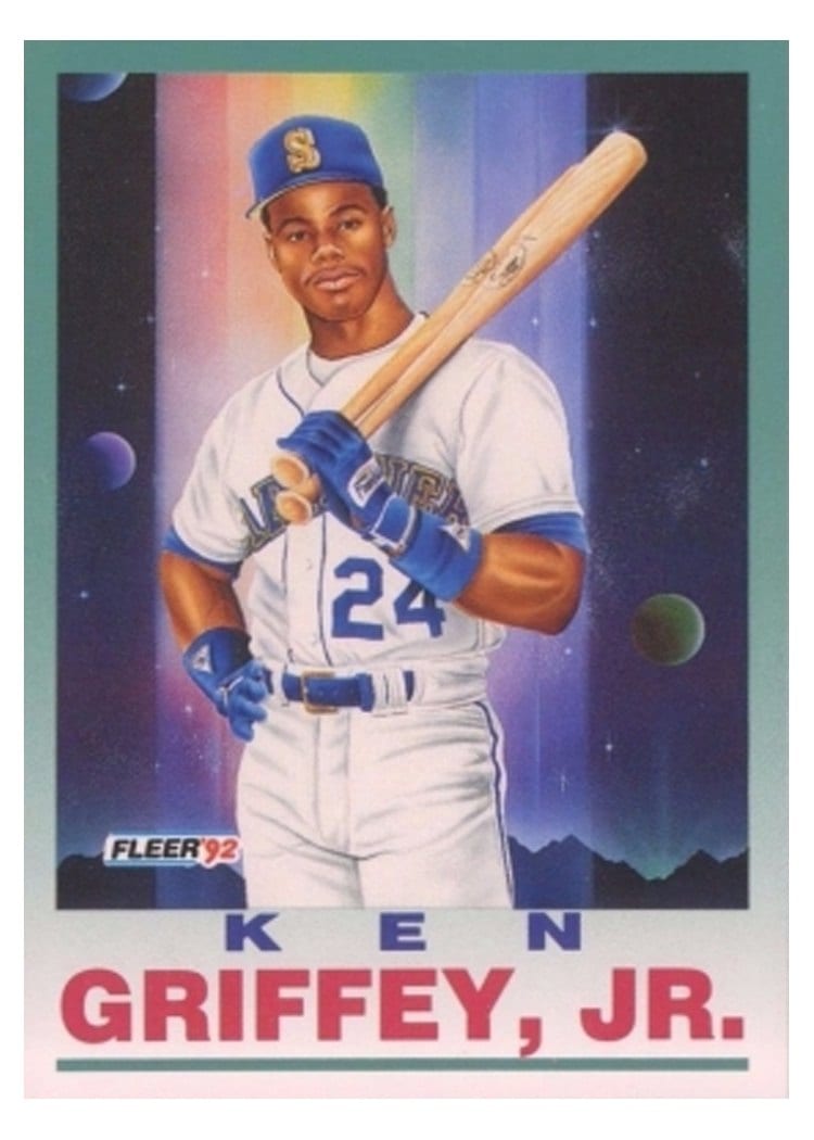 1992 Fleer Base Set Ken Griffey, Jr. #709 card
