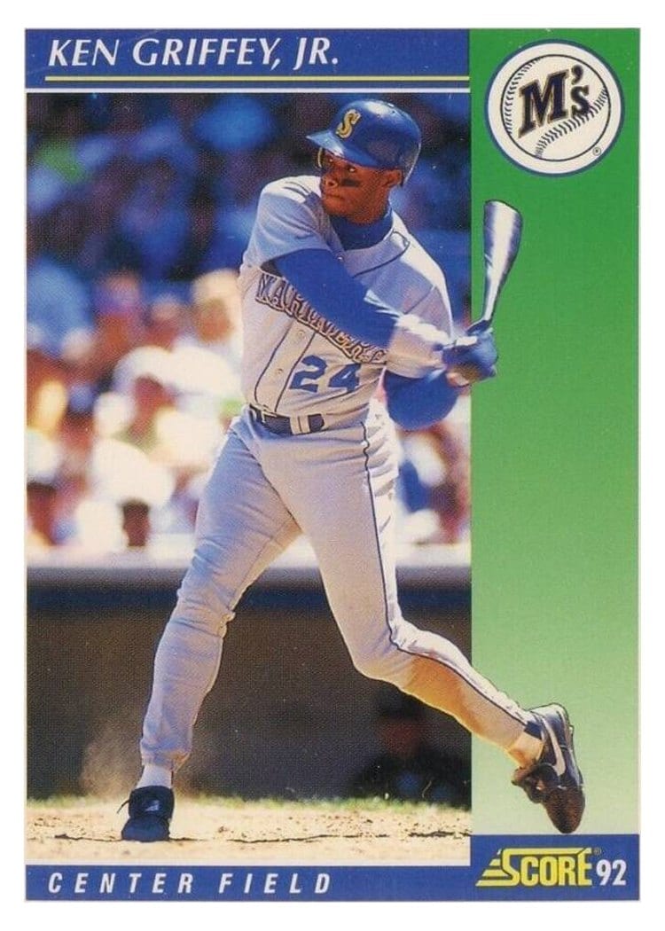 1992 Score Base Set Ken Griffey, Jr. #1 card