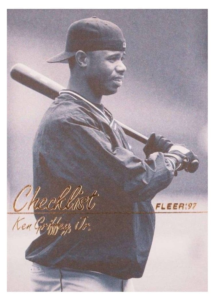 1997 Fleer Base Set Ken Griffey, Jr. #492 card