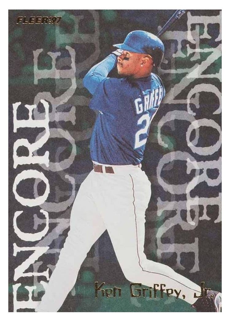 1997 Fleer Base Set Ken Griffey, Jr. #701 card