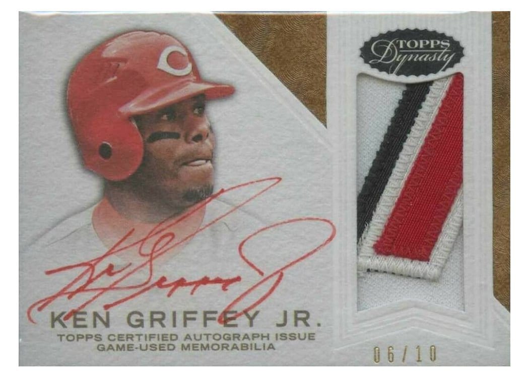2016 Topps Dynasty Autograph Patches Ken Griffey Jr. #AP-KG1 card