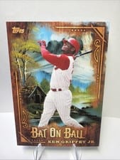 2025 Topps X Bob Ross: The Joy of Baseball Bat on Ball Ken Griffey Jr. #BOB-18 card