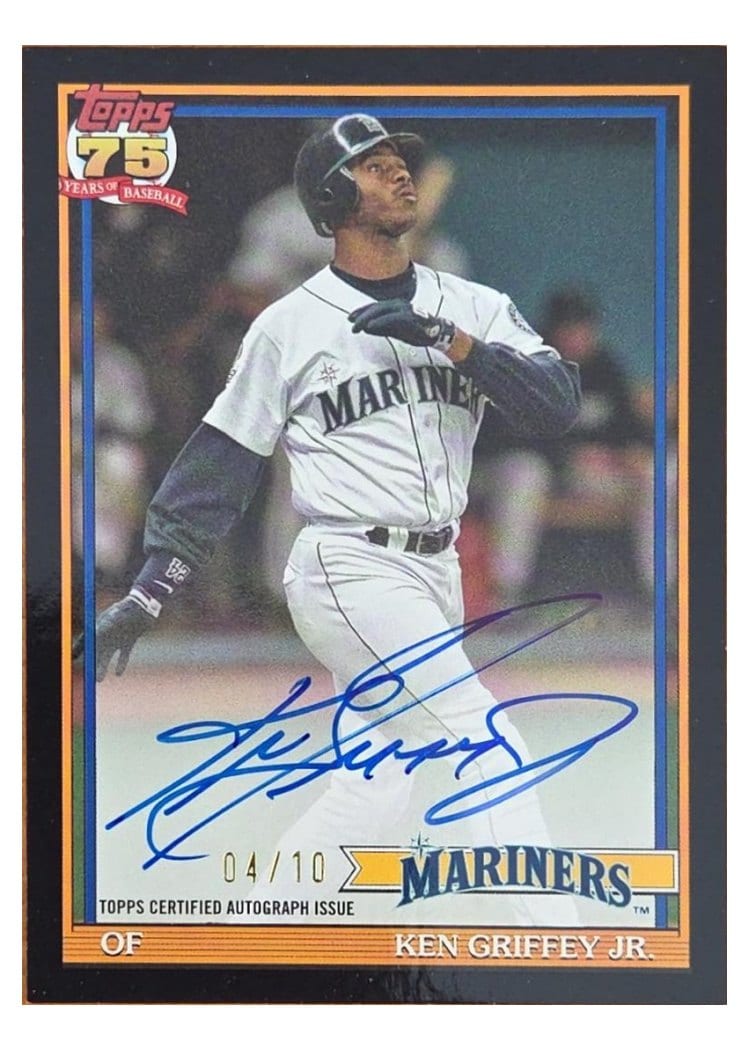 2026 Topps 1991 Topps Autographs Ken Griffey Jr. #91A-KG card