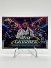 2025 Topps Cosmic Chrome Star Clusters Ken Griffey Jr./Ichiro/Julio Rodríguez #TSC-3 card