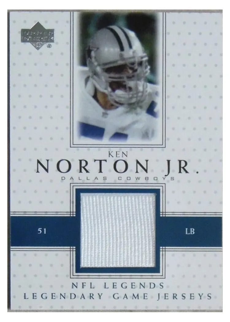 2000 Upper Deck Legends Legendary Jerseys Ken Norton Jr. #LJ-KN card