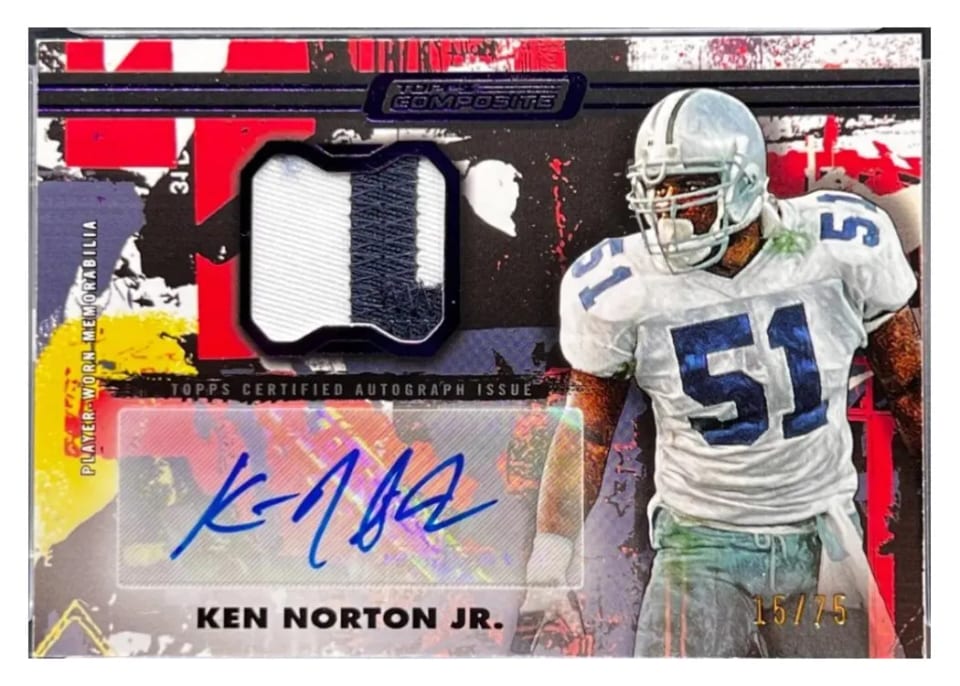 2023 Topps Composite Patch Autograph Horizontal Ken Norton Jr. #CPAH-KN card
