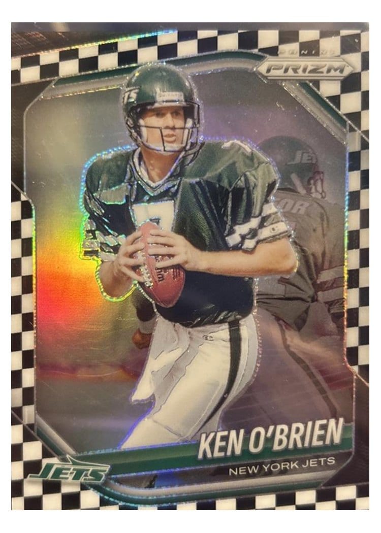 2025 Panini Prizm Base Set Ken O'Brien Black White Checker #185 card