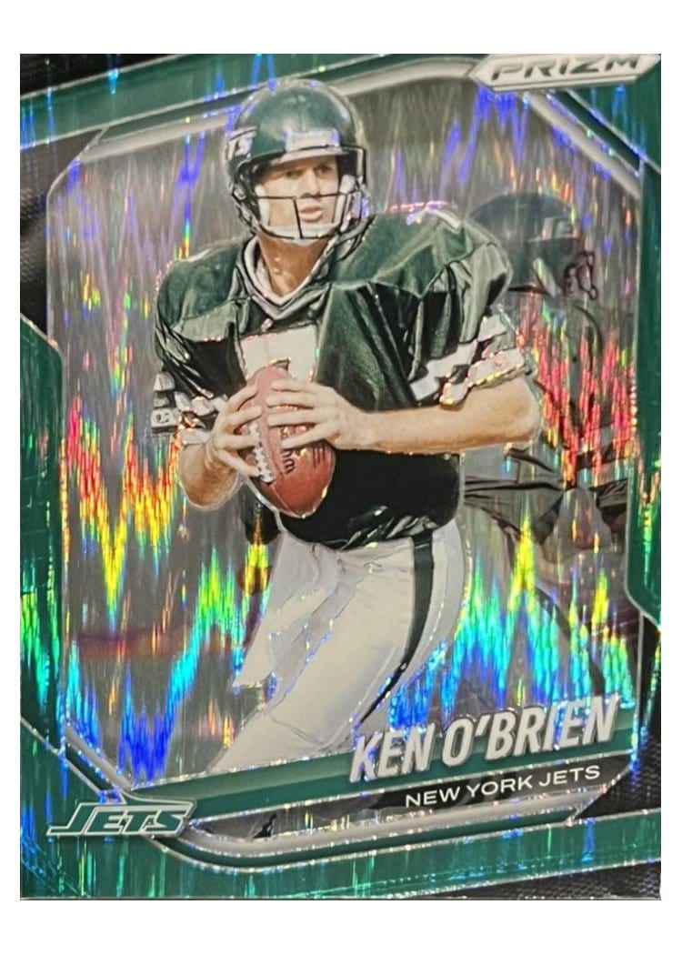 2025 Panini Prizm Base Set Ken O'Brien Green Flash #185 card
