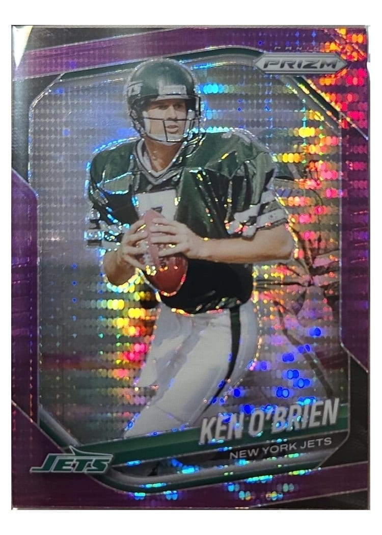 2025 Panini Prizm Base Set Ken O'Brien Purple Pulsar #185 card