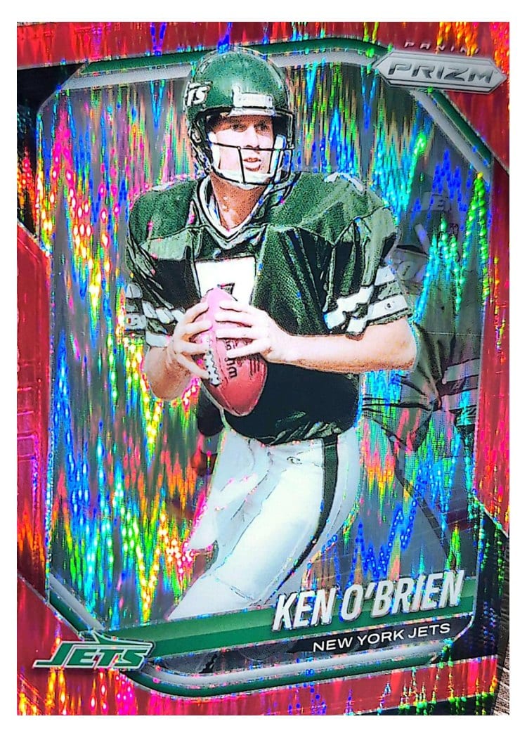2025 Panini Prizm Base Set Ken O'Brien Red Flash #185 card
