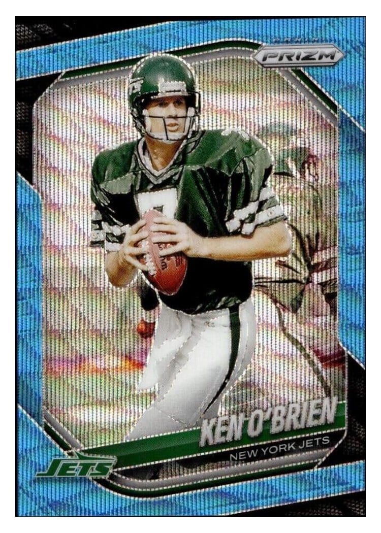 2025 Panini Prizm Base Set Ken O'Brien Blue Wave #185 card