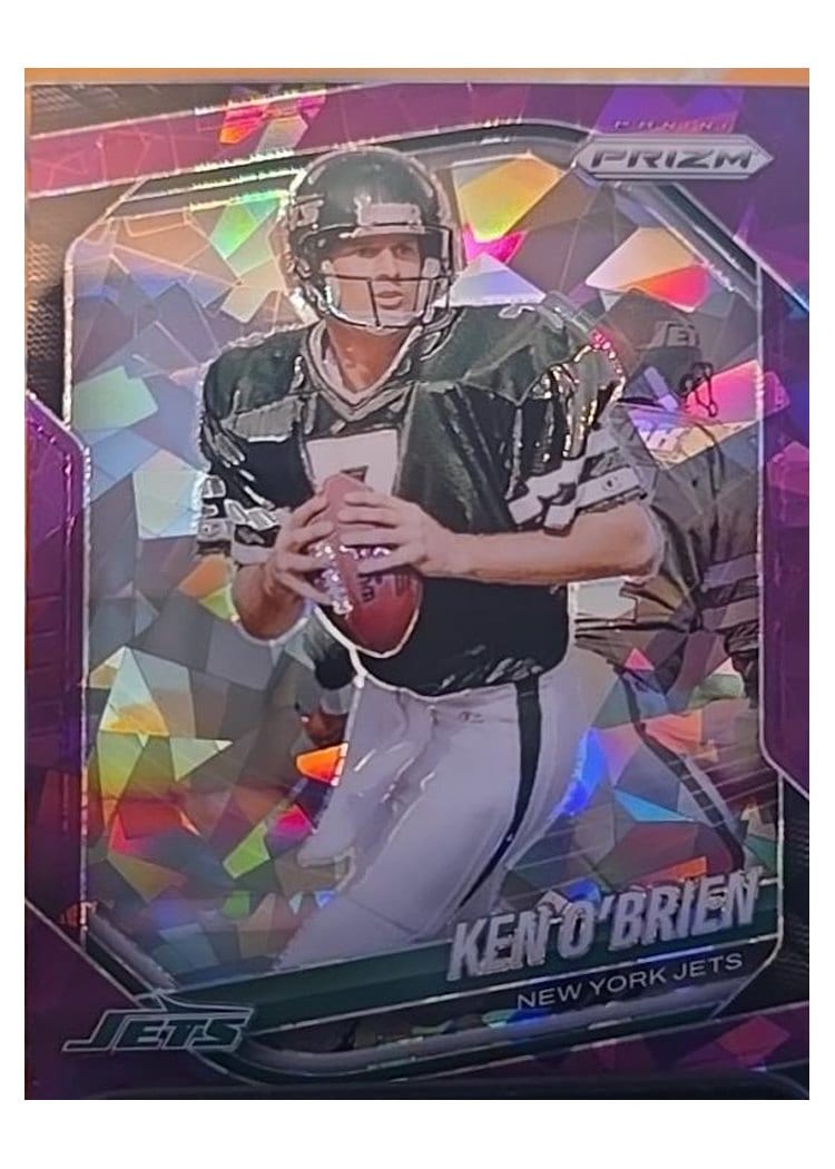 2025 Panini Prizm Base Set Ken O'Brien Purple Ice #185 card