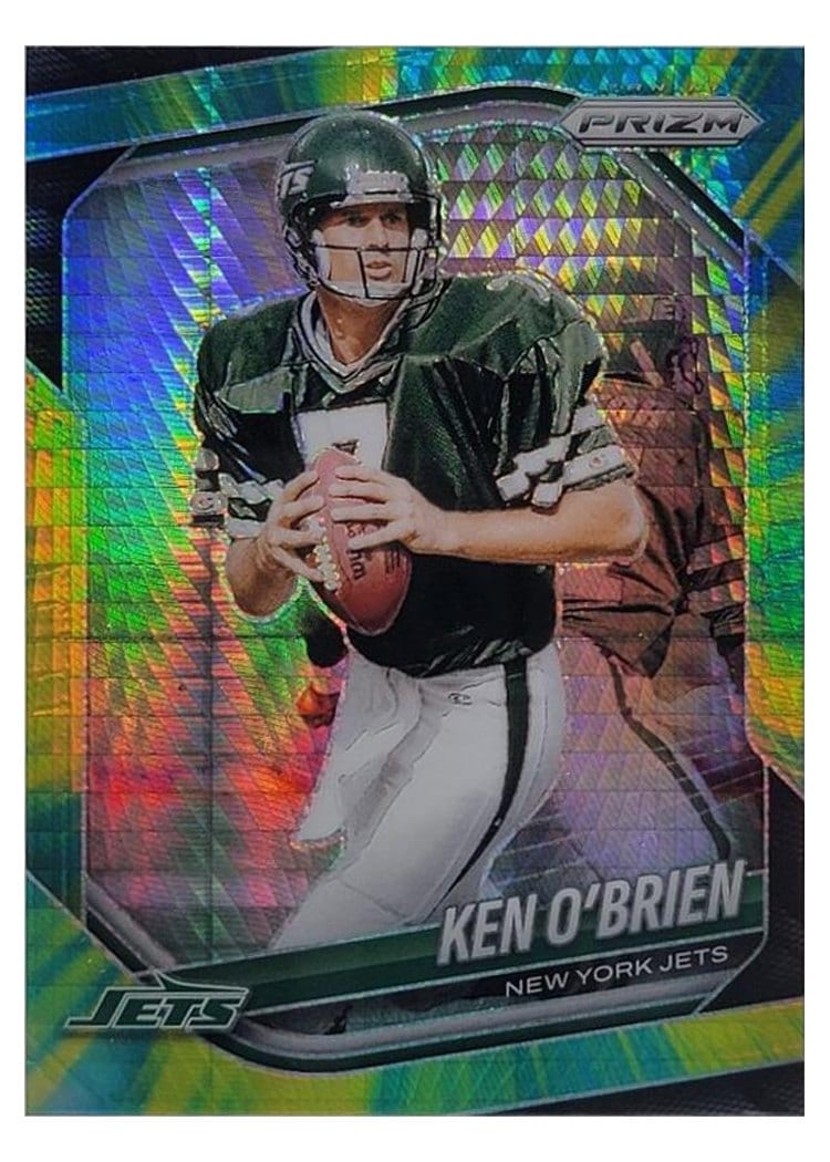 2025 Panini Prizm Base Set Ken O'Brien Hyper #185 card