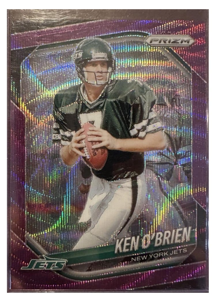 2025 Panini Prizm Base Set Ken O'Brien Purple Wave #185 card