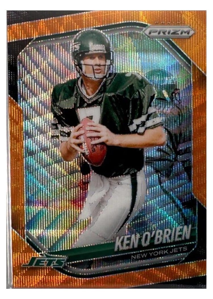 2025 Panini Prizm Base Set Ken O'Brien Orange Wave #185 card