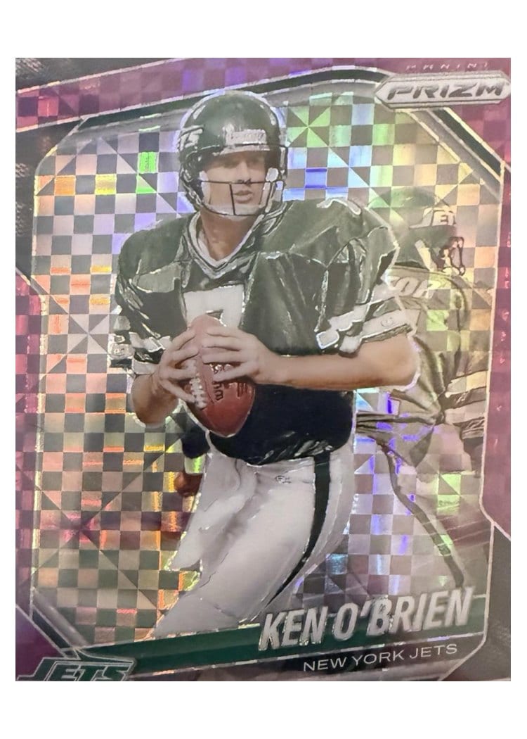 2025 Panini Prizm Base Set Ken O'Brien Purple Power #185 card