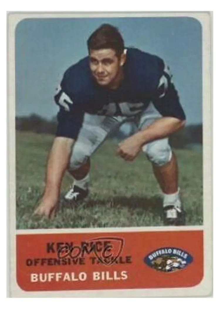1962 Fleer Ken Rice #17 card