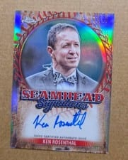 2024 Topps Chrome Seamhead Signatures Ken Rosenthal #SSA-KR card