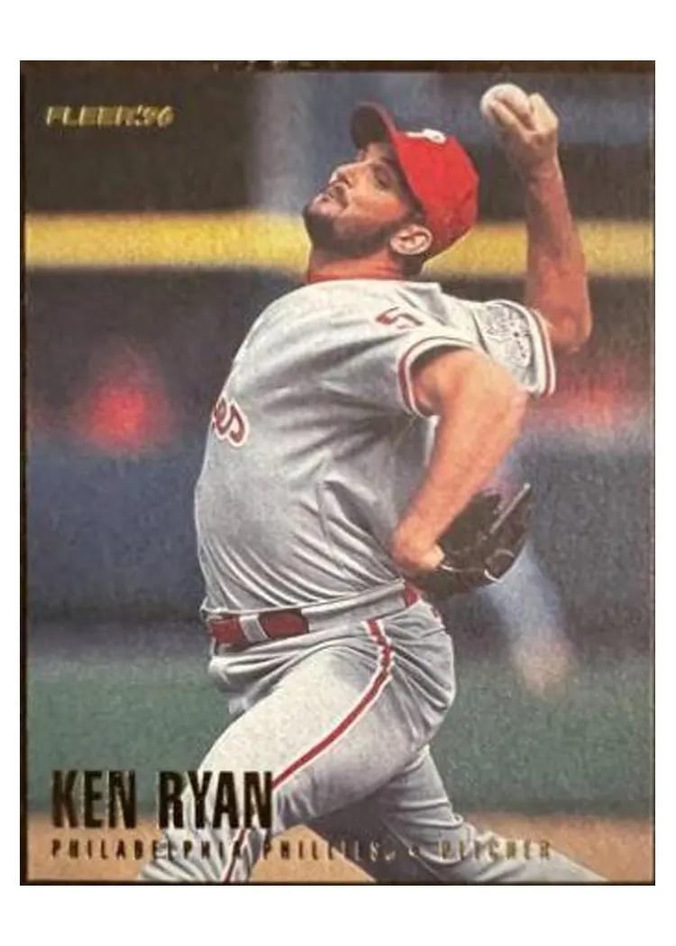 1996 Fleer Update Ken Ryan #U169 card