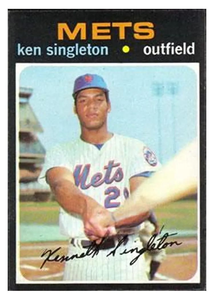 Ken Singleton 1971 Topps card