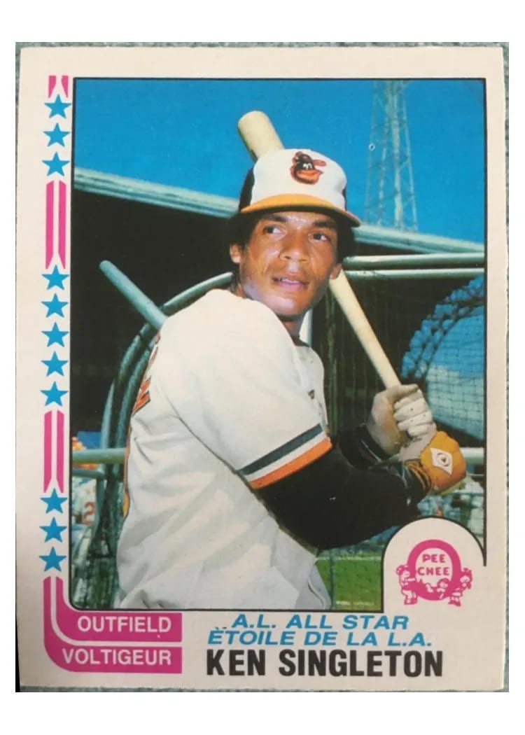 1982 O Pee Chee Ken Singleton #2 card